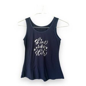 Navy Blue Tank Top - Shine Like a Star